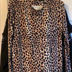 New leopard long sleeve leopard top